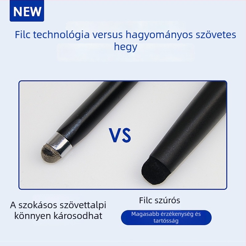 Lézeres oldalforgató toll – mindent egyben érintő stylus, hordozható, mágneses rögzítés, ABS anyag