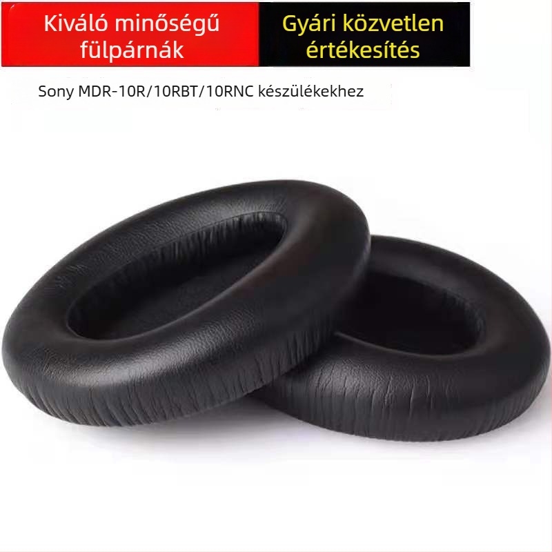 PU bőr fülpárnák Sony MDR-10RBT fejhallgatóhoz, bőr borítások és habos borítások