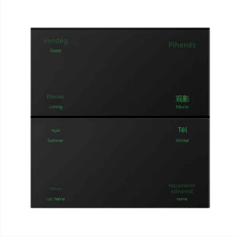 Intelligens vezeték nélküli kapcsoló Bluetooth Mesh-szel, csatlakoztatva a Mijia alkalmazáshoz, kettős vezérlés, bekötés nélkül