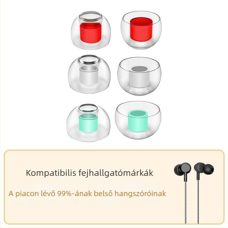 Vezetékes fejhallgatóhoz folyadék szilikon fülvédők – csúszásmentes, zajcsökkentő, bőrbarát