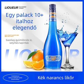 Kék narancs ízű likőr, 700 ml, koktélokhoz