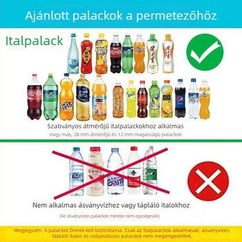 Kézben tartható permetező italos üveghez, húzókarral, Coca-Cola üveggel kompatibilis, ismétlődő nyomású permetező növények öntözésére