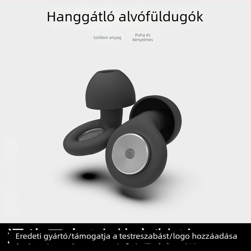 Alvó füldugók, szilikonból, 48%-os zajcsökkentés, EN352-2, alváshoz és munkához