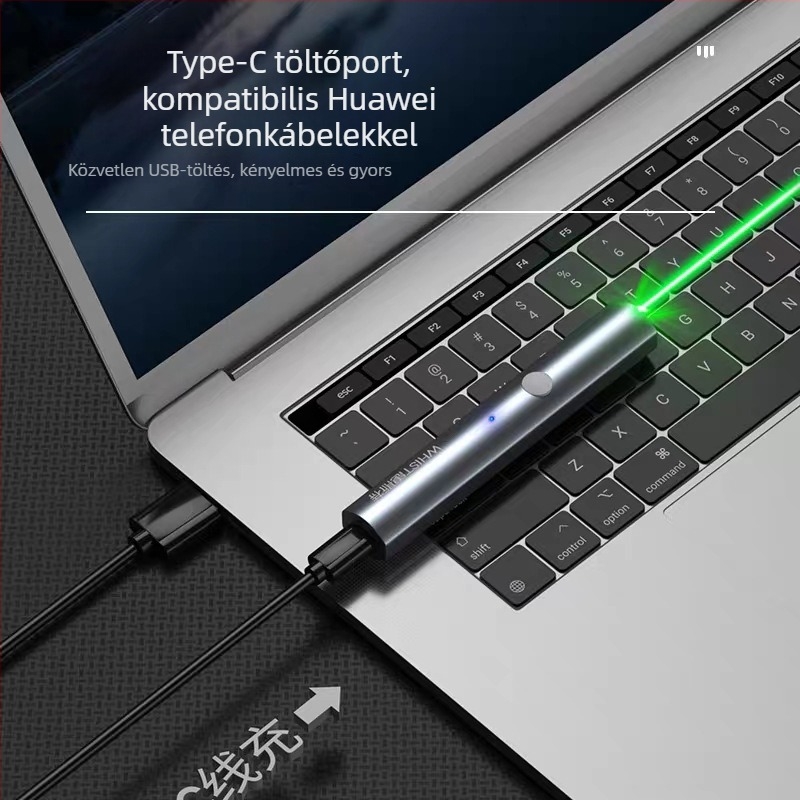 Whist lézerpointer – fémtest, kategória 3b, prezentációs eszköz.