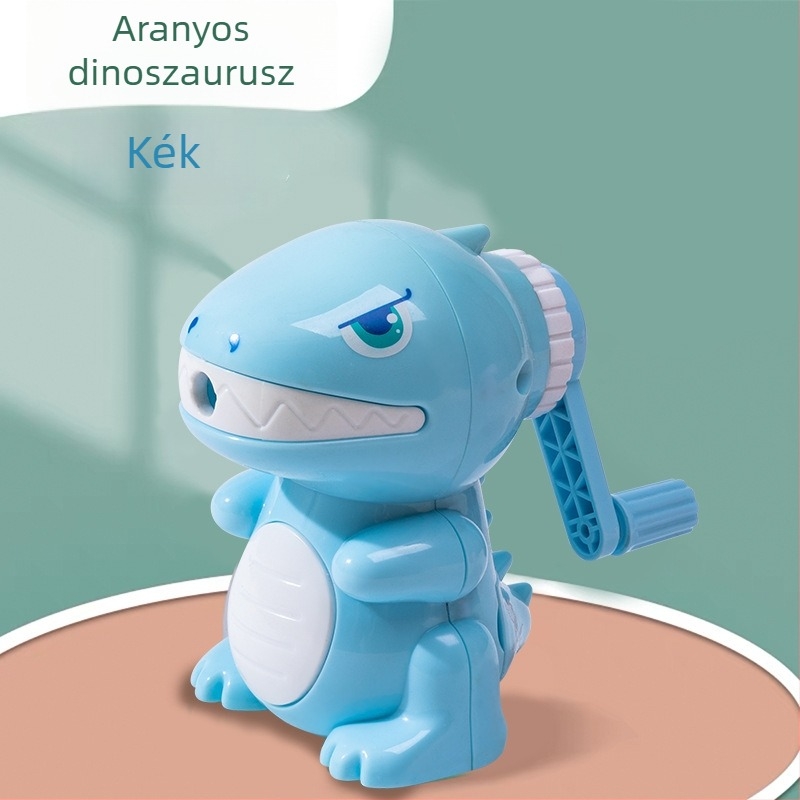 Lingjing 18108 ceruzahegyező, műanyag, kézi hajtás, állat design