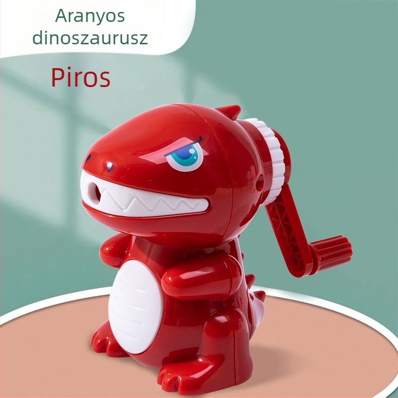 Lingjing 18108 ceruzahegyező, műanyag, kézi hajtás, állat design