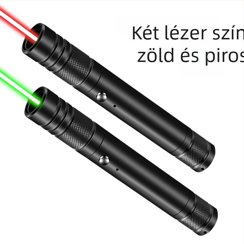 Laserpointer toll 710 USB, töltővel, >500 m hatótávolság, 532/650 nm hullámhossz, lítium akkumulátor, egy pont kimenet