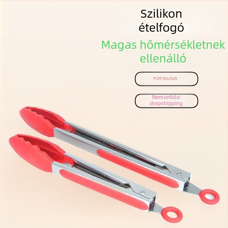 Szilikon ételklipsz, magas hőállóság, csúszásmentes, égési sérülések elleni védelem, multifunkcionális, logónyomtatás lehetséges