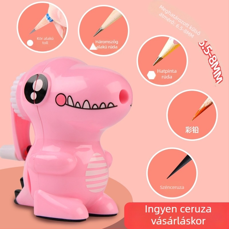 Állat alakú ceruzahegyező, kézi működésű, műanyagból, modell 2918, Tiger Crown