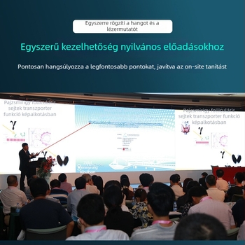 KX802 konferenciás mikrofon beépített akkumulátorral, üzemidő 3–6 óra, SNR ≥75 dB, méretek 19.5×4×2 cm