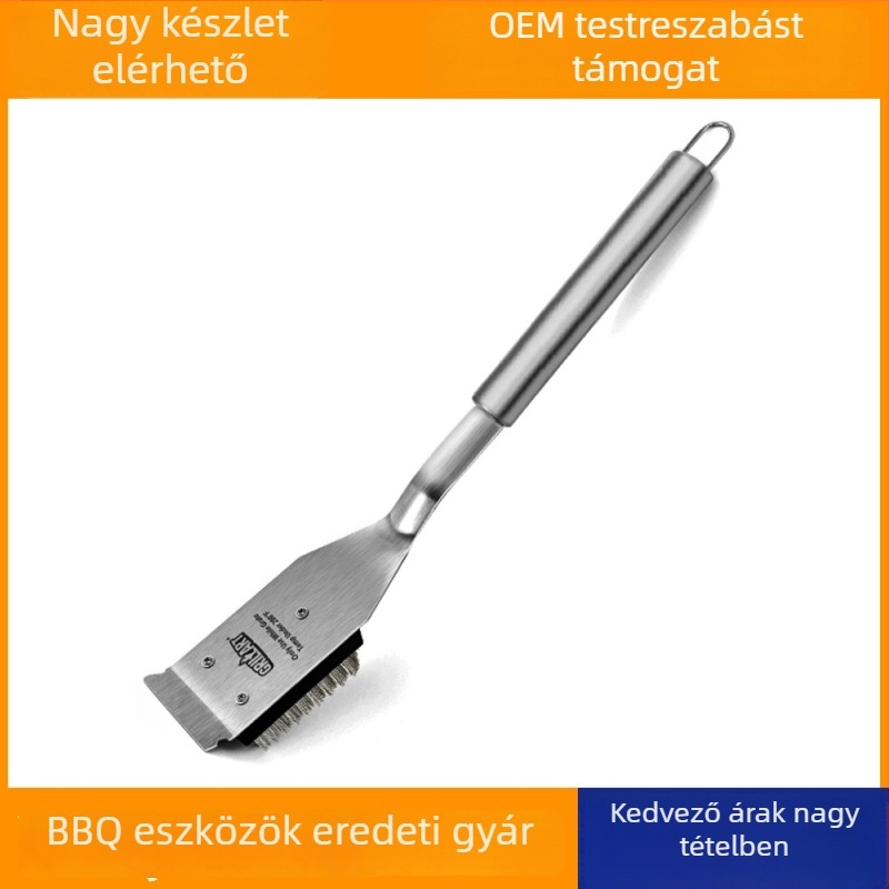 LINDAWO Rozsdamentes acél BBQ tisztító ecsetek készlet, 16 db