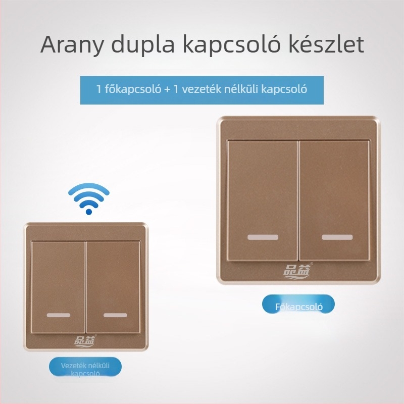 Vezeték nélküli távirányítós kapcsoló 220V-os háztartási világításhoz, típus: egycsatornás távirányítós kapcsoló, modell: Remote control switch