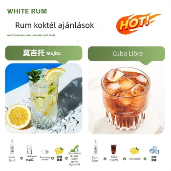 Koktélokhoz való rum, Mojito alap, 40% alkoholtartalom, 700 ml, szobahőmérsékleten tárolva