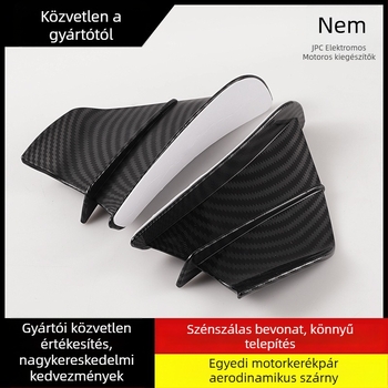 Bu ye karbon szálas motorkerékpár rögzített szárny deflektor – univerzális modell, kompatibil minden modellhez