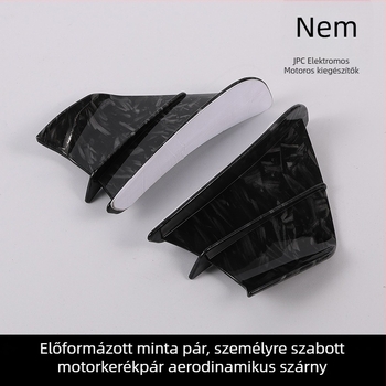 Bu ye karbon szálas motorkerékpár rögzített szárny deflektor – univerzális modell, kompatibil minden modellhez