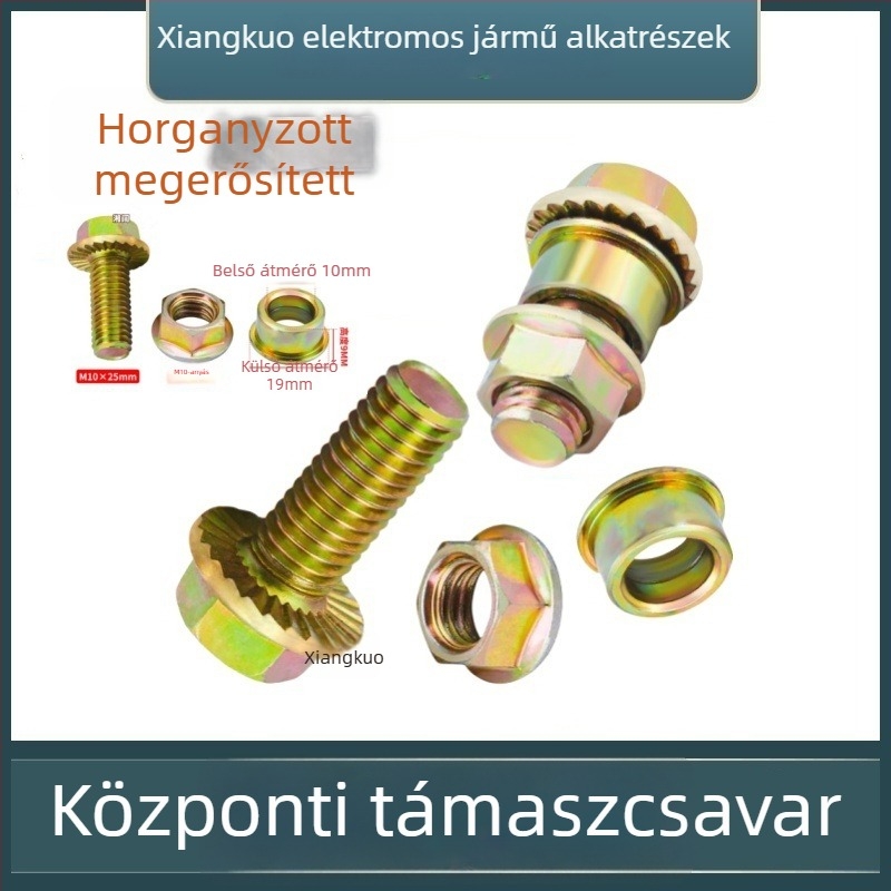 Elektromos járművek középső tartócsavarok, anyag: vas, márka: XK, dobozban 1000 darab, feszültség: Egyéb
