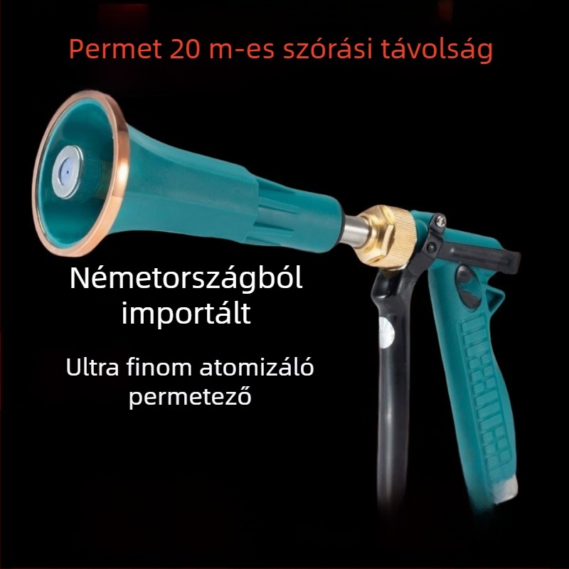 Mezőgazdasági permetezőpisztoly, réz test, magas nyomású atomizálás, állítható szélvédelmi funkció