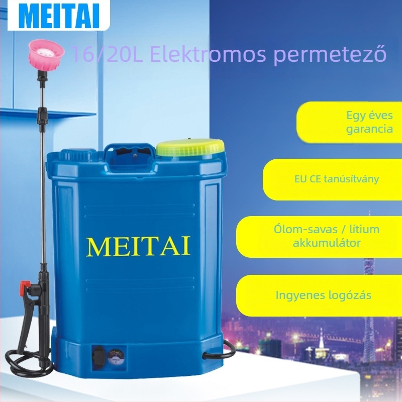 Elektromos hátizsákos permetező MT-305 – 5,2 kg, 12V, 1200 rpm, növényvédelemhez
