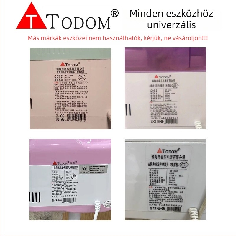 Todom DT-118 Vízspriccses edény arc-berendezéshez – Meleg/Hideg permet, 1. fokozat, köd idő 121–180 s, PC tartós magas hőmérsékleten