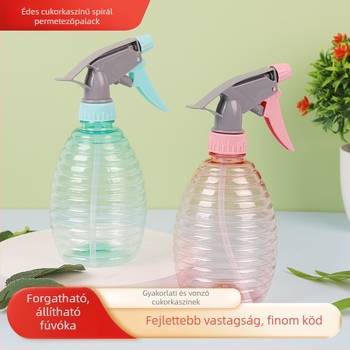 Műanyag öntöző kanna permetezővel, 500 ml, hordozható, otthoni kerthez
