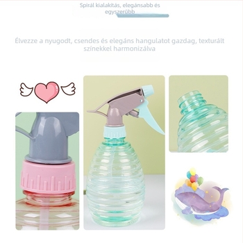 Műanyag öntöző kanna permetezővel, 500 ml, hordozható, otthoni kerthez