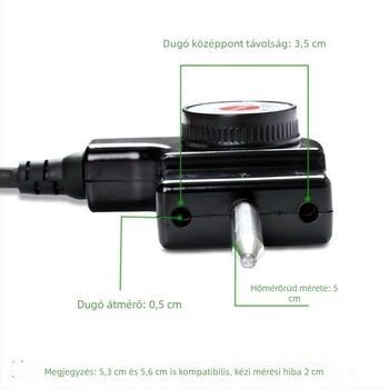 Vastag Koreai stílusú elektromos forró edény/wok hőmérséklet-szabályzóval és háromtűs dugóval