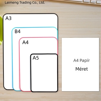 Kétoldalas asztali mágneses törölhető tábla gyerekeknek PVC-panellel