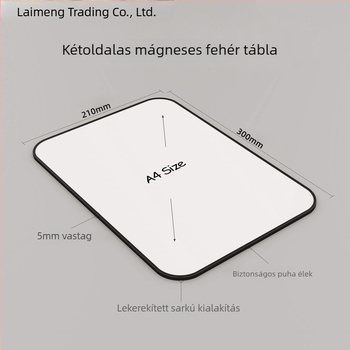 Kétoldalas asztali mágneses törölhető tábla gyerekeknek PVC-panellel