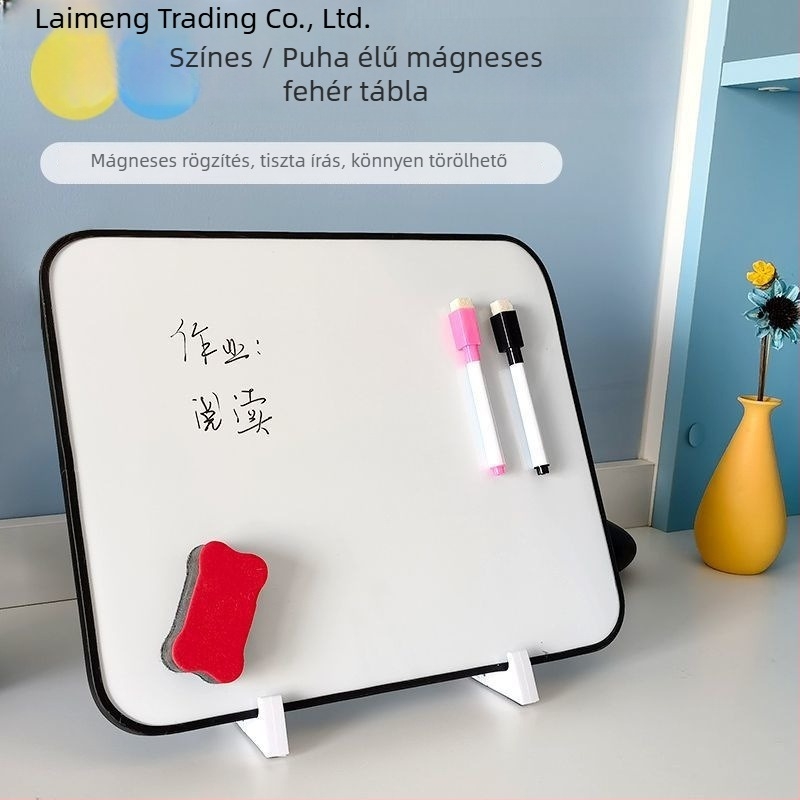 Kétoldalas asztali mágneses törölhető tábla gyerekeknek PVC-panellel