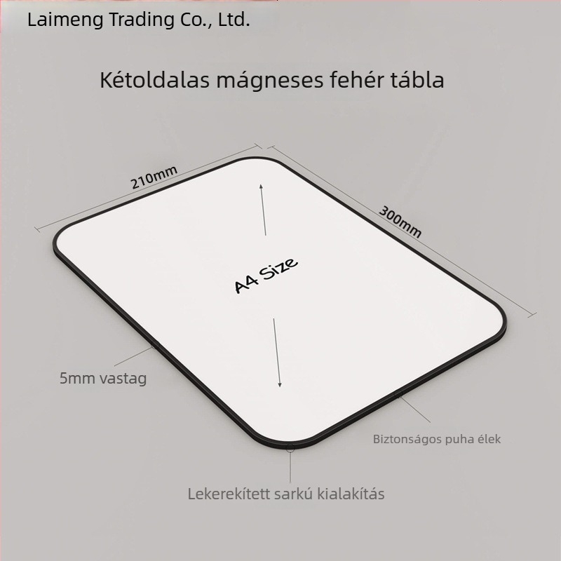 Kétoldalas asztali mágneses törölhető tábla gyerekeknek PVC-panellel
