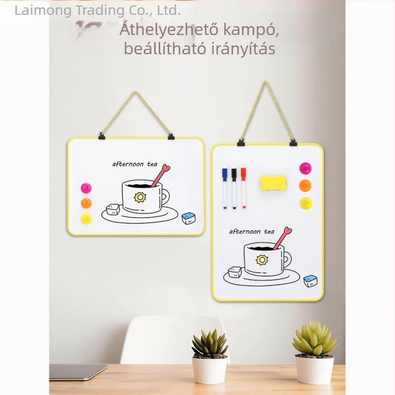 Kétoldalas asztali mágneses törölhető tábla gyerekeknek PVC-panellel