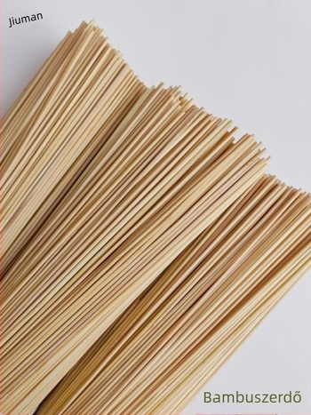 Extrafin bambusznyársak, mindkét végén lapos véggel, kézzel készített