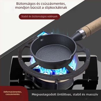 Chaoyu Öntöttvas edénykészülék tartója gázégőkhöz — univerzális 4 vagy 5 karommal, wok és tejfőző edényekhez, modern minimalista dizájn