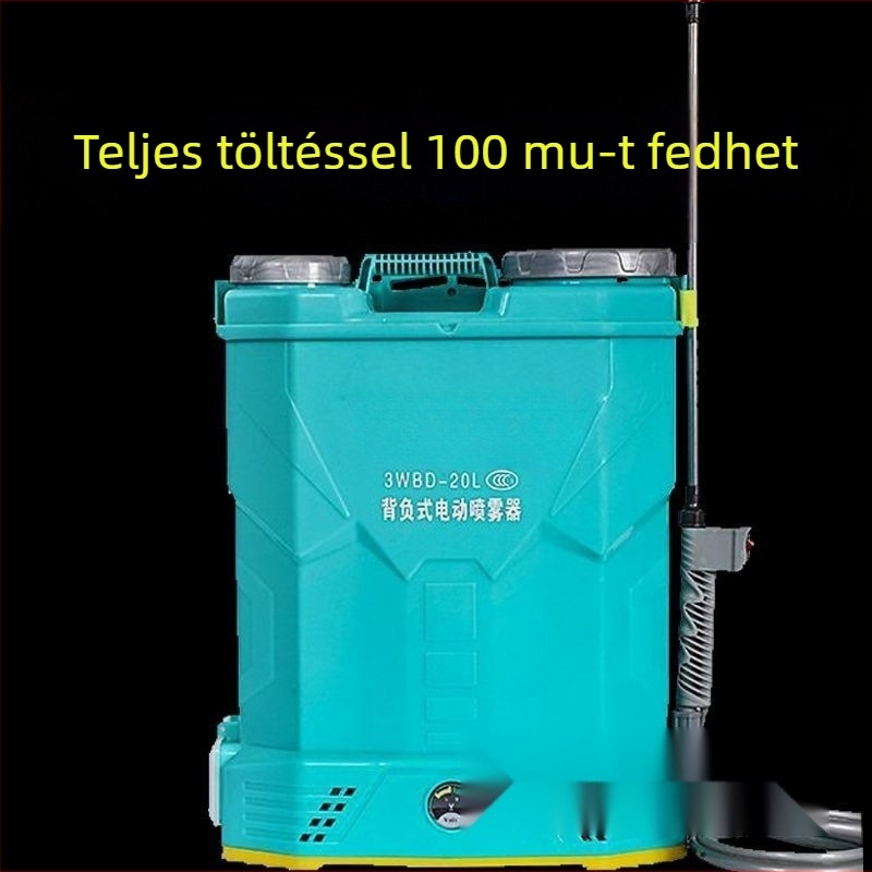 Műanyag kertészeti permetező, állítható porlasztófejjel, kertek zöldítésére