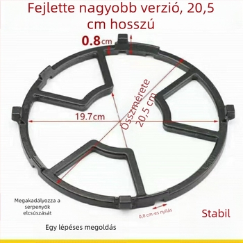 TY-large 919 egybeöntött vasból készült gázfőző tartó, beépített rögzítés, öntvény, tömeg >500 g