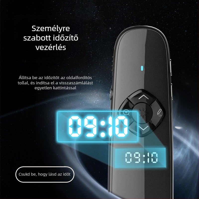 Oldalváltó toll LED LCD kijelzővel, kettős lézer mutatókkal és multifunkcionális dupla interfésszel (lézeres távolság 100, lézerhullámhossz 200, akkumulátor 500mAh)