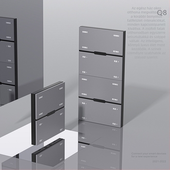 Zigbee vezeték nélküli nyolcgombos távirányító kapcsoló fényerő-szabályozással és jelenetkezeléssel