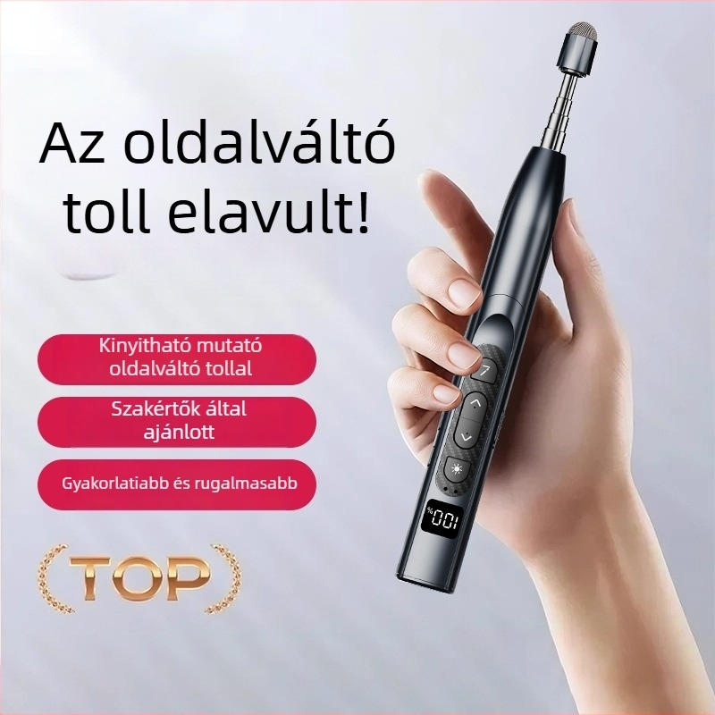 Q302 Infravörös toll oldalak váltásához, multifunkciós lézer toll digitális kijelzővel (Lézeres távolság 200 m; Lézerhullámhossz 650 nm)