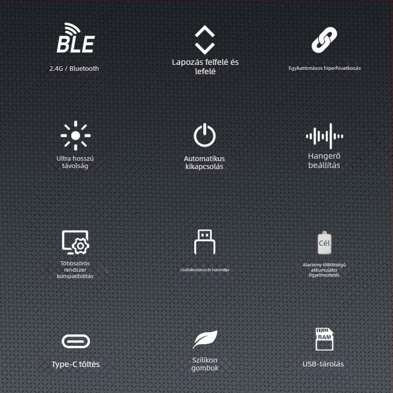 Alumíniumötvözetből készült vezeték nélküli oktatási mutató toll, 2.4G/Bluetooth, lézerhatár 100 m, lézerhullámhossz 650 nm, akkumulátor 180 mA
