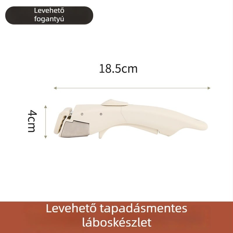 Kivehető tapadásmentes fogó kültéri edényekhez, univerzális, magas hőmérsékletnek ellenálló