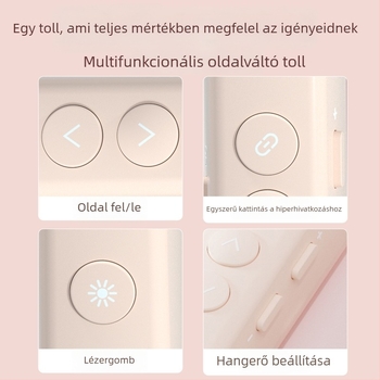 ABS-anyagú teleszkópos oldalpörgető toll, logónyomtatás elérhető, testreszabás