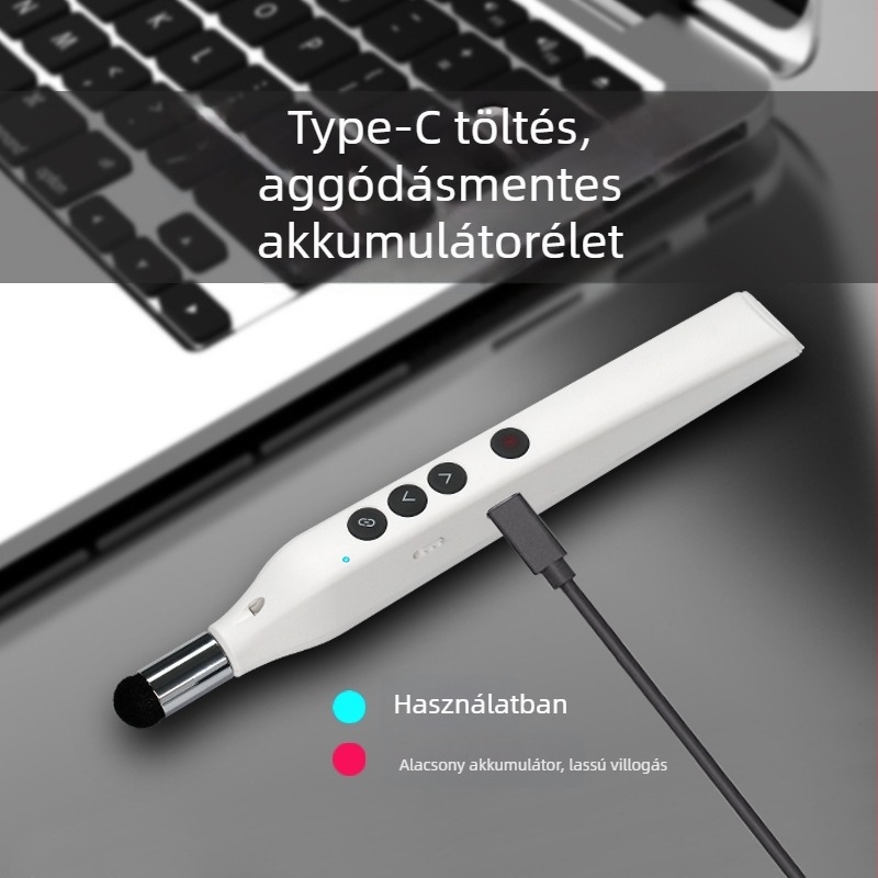 ABS-anyagú teleszkópos oldalpörgető toll, logónyomtatás elérhető, testreszabás