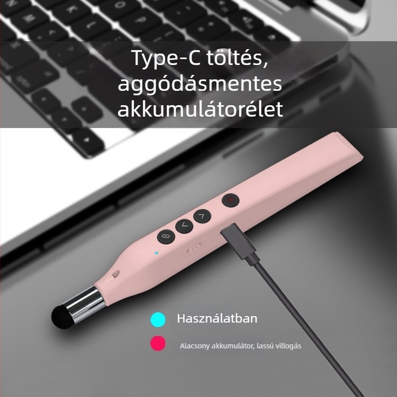 ABS-anyagú teleszkópos oldalpörgető toll, logónyomtatás elérhető, testreszabás