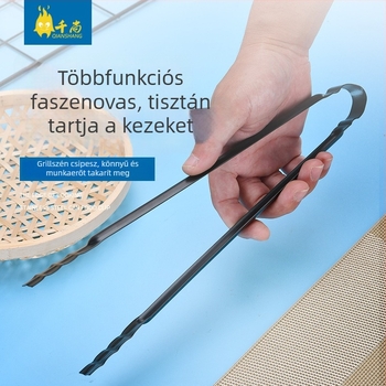 Élelmiszer csipesz, 430 rozsdamentes acél, többfunkciós, modell ZZ-030, 80 g