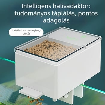 WiFi-vel működő automata etető akváriumhoz időzítővel, nagy kapacitású aranyhal etetője (Anyag: Műanyag; Nem importált; Licencelhető magáncímke: Igen; Alkalmas akváriumi halakhoz)