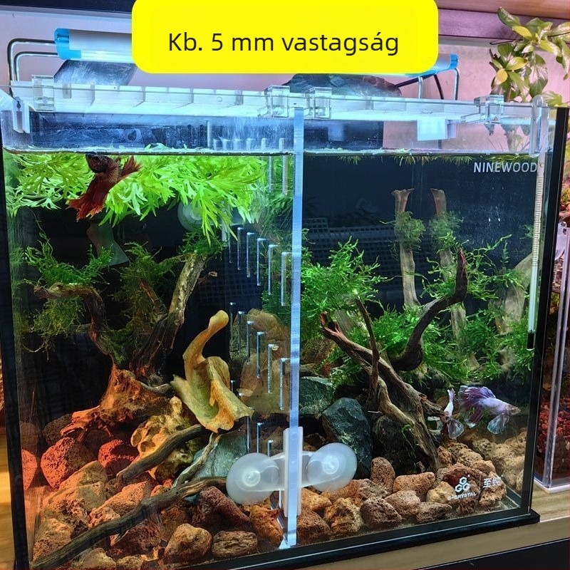 Akril mikroporózus akváriumi elválasztó panel, nem toxikus; Lo Han halak kölykei számára fedél és hálózati elválasztó