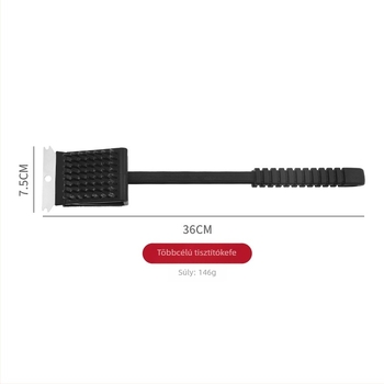 Shuangjie grill ecset acéldrót szálakkal, PP markolat, 24 db