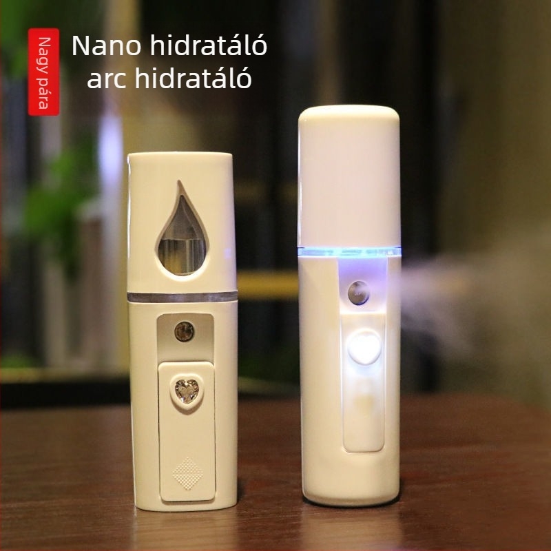 Hidratáló arcpermetező készülék – hordozható, hideg permet, fájdalommentes hidrofacial infúziós technológia, 1. fokozat, akkumulátor nélkül
