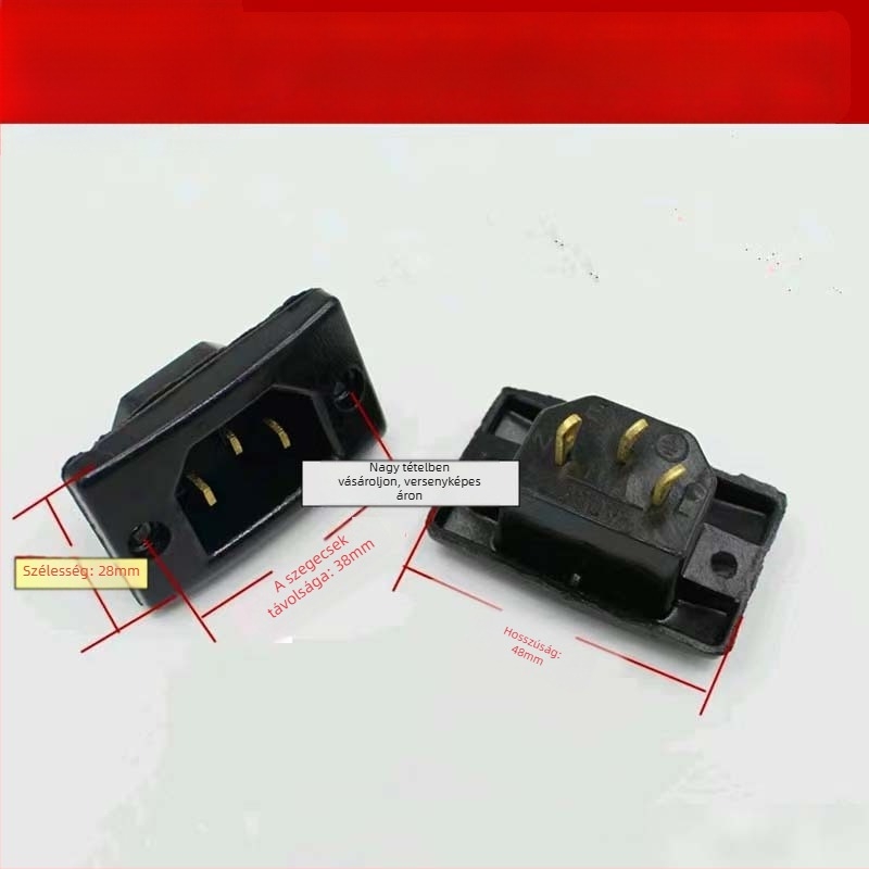 Háromlyukas csatlakozó tartozék elektromos fazék és wok számára