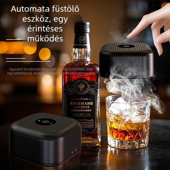 Elektromos whiskey füstölő bárkészlet - újratölthető, műanyag, modern egyszerű stílus, prémium minőség, márka shifx, bevezetés 2025-ben